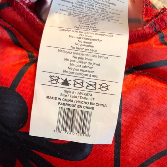 Spider-Man Costume Size 2T - Picture 3 of 4